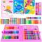 149 Pieces Drawing Kit Painting Art Set Art Kits Gifts Box, Arts and Crafts for Kids Girls Boys, with Coloring Book, Crayons, Pastels, Pencils, Watercolor Pens (Pink)